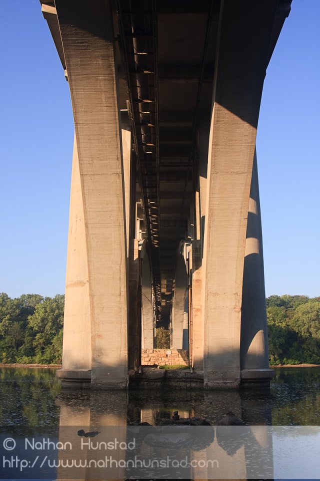 The Franklin Avenue Bridge over the Mississippi River.